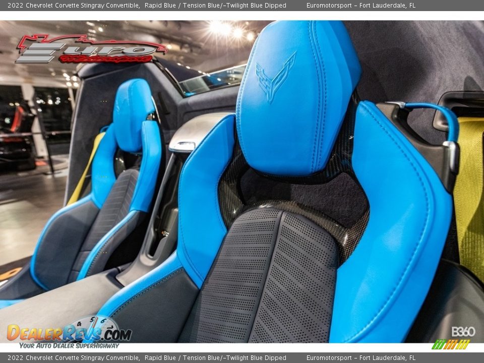 2022 Chevrolet Corvette Stingray Convertible Rapid Blue / Tension Blue/­Twilight Blue Dipped Photo #29