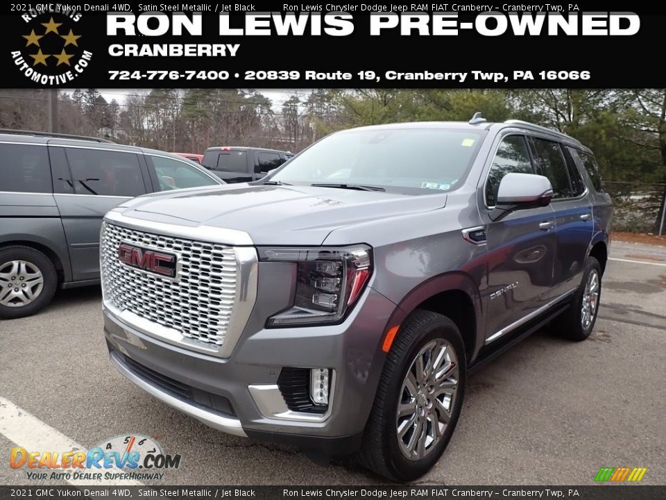 2021 GMC Yukon Denali 4WD Satin Steel Metallic / Jet Black Photo #1