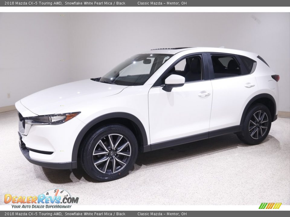 2018 Mazda CX-5 Touring AWD Snowflake White Pearl Mica / Black Photo #3