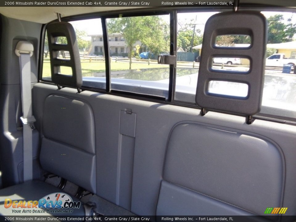 Rear Seat of 2006 Mitsubishi Raider DuroCross Extended Cab 4x4 Photo #8