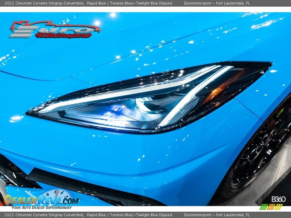 2022 Chevrolet Corvette Stingray Convertible Rapid Blue / Tension Blue/­Twilight Blue Dipped Photo #37