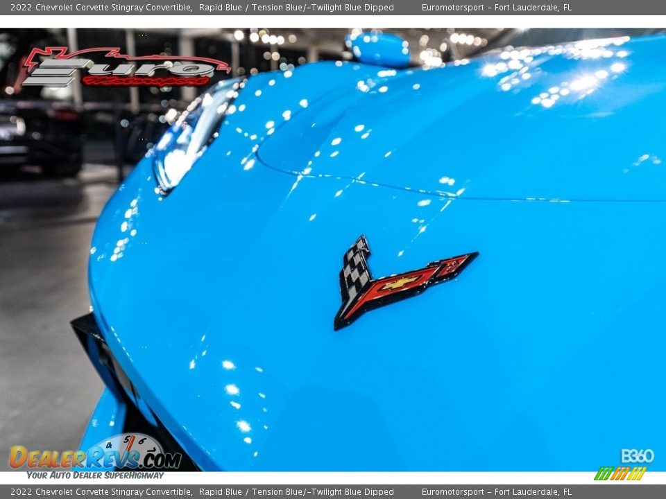 2022 Chevrolet Corvette Stingray Convertible Rapid Blue / Tension Blue/­Twilight Blue Dipped Photo #38