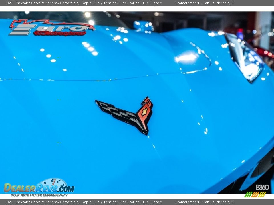 2022 Chevrolet Corvette Stingray Convertible Rapid Blue / Tension Blue/­Twilight Blue Dipped Photo #39