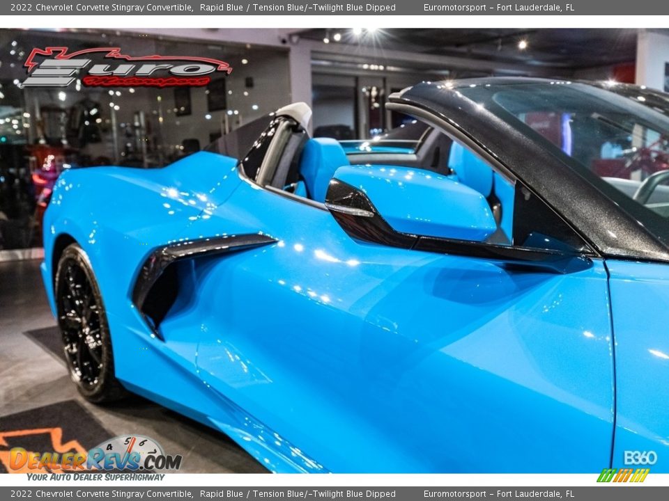 2022 Chevrolet Corvette Stingray Convertible Rapid Blue / Tension Blue/­Twilight Blue Dipped Photo #40