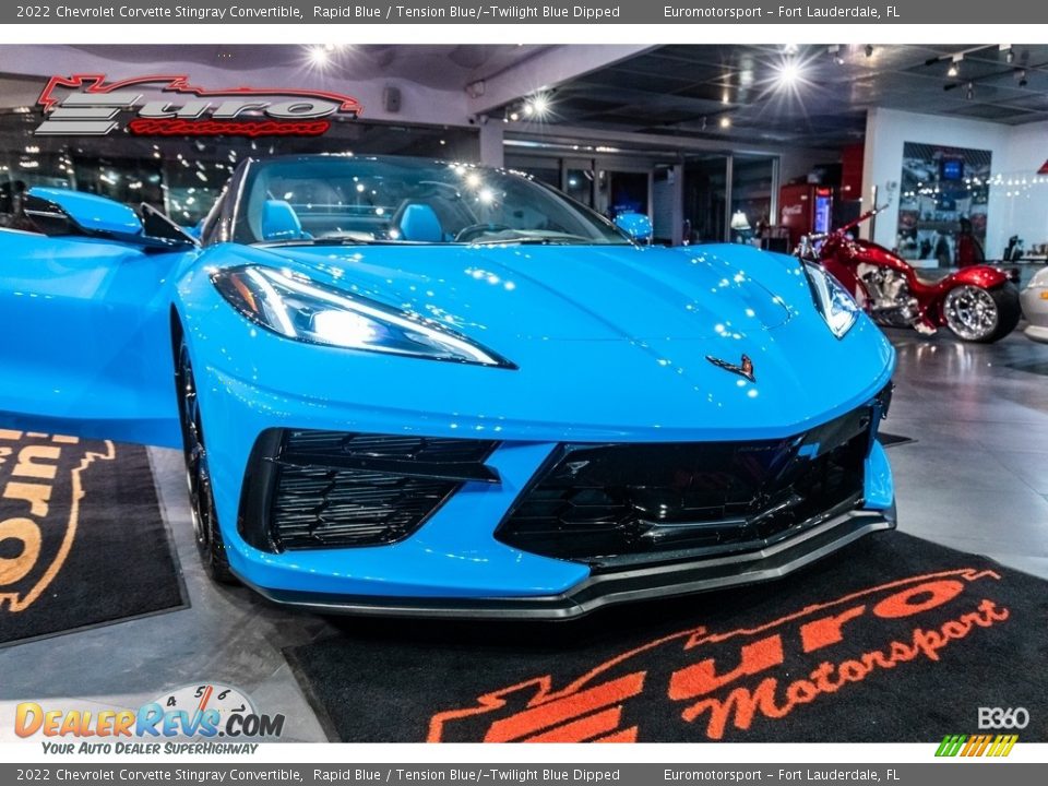 2022 Chevrolet Corvette Stingray Convertible Rapid Blue / Tension Blue/­Twilight Blue Dipped Photo #41