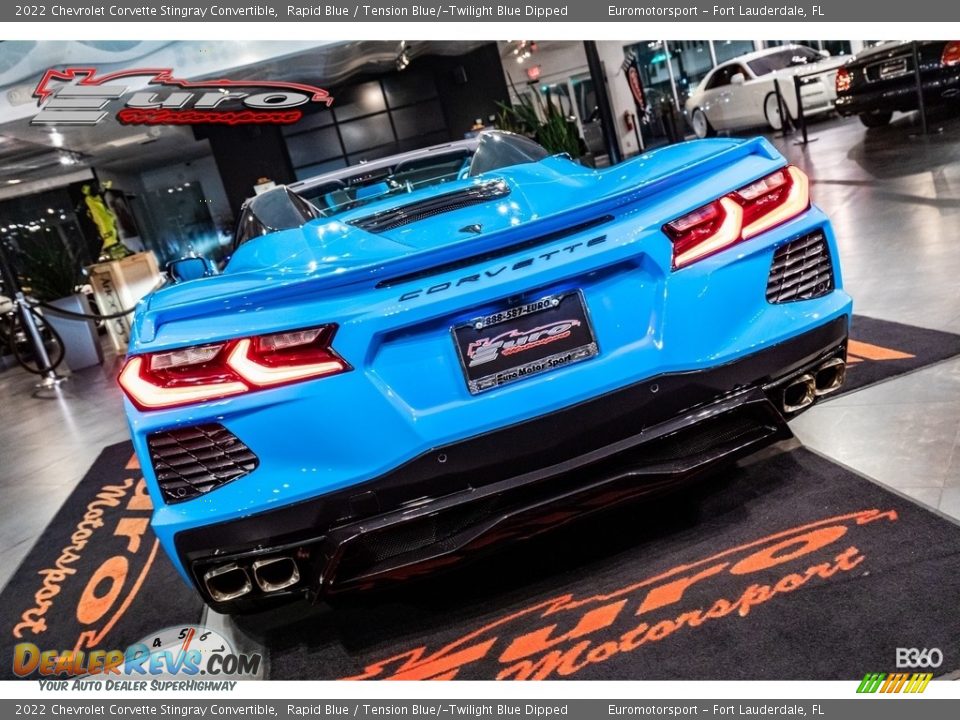 2022 Chevrolet Corvette Stingray Convertible Rapid Blue / Tension Blue/­Twilight Blue Dipped Photo #42