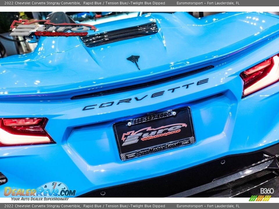 2022 Chevrolet Corvette Stingray Convertible Rapid Blue / Tension Blue/­Twilight Blue Dipped Photo #43