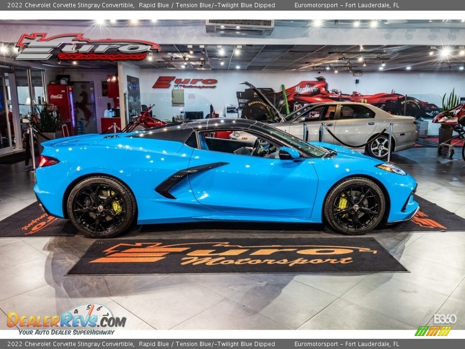 2022 Chevrolet Corvette Stingray Convertible Rapid Blue / Tension Blue/­Twilight Blue Dipped Photo #44