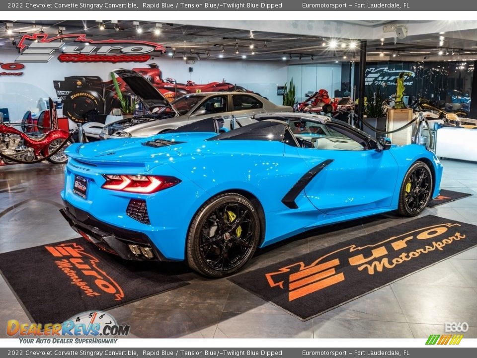 2022 Chevrolet Corvette Stingray Convertible Rapid Blue / Tension Blue/­Twilight Blue Dipped Photo #46