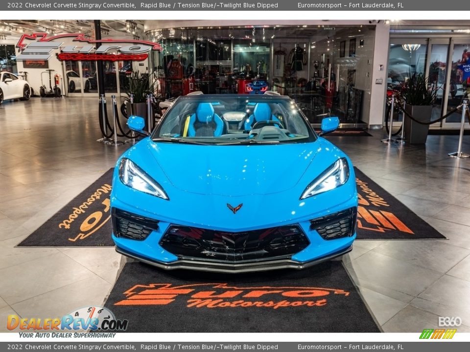 2022 Chevrolet Corvette Stingray Convertible Rapid Blue / Tension Blue/­Twilight Blue Dipped Photo #47