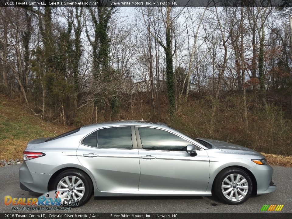 2018 Toyota Camry LE Celestial Silver Metallic / Ash Photo #7