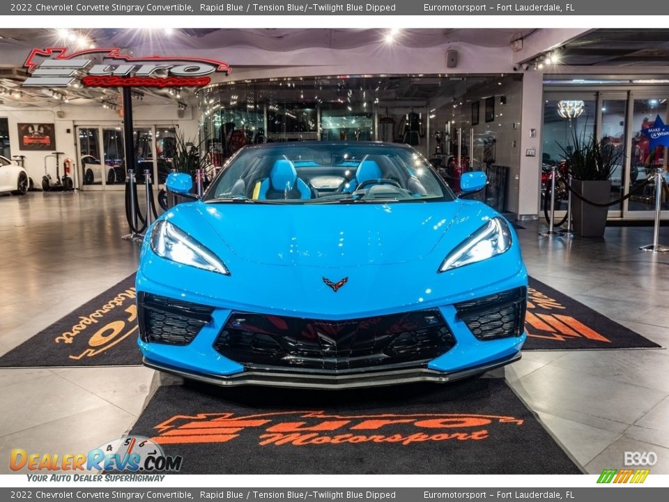 2022 Chevrolet Corvette Stingray Convertible Rapid Blue / Tension Blue/­Twilight Blue Dipped Photo #49
