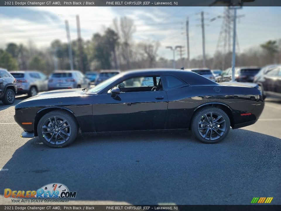 2021 Dodge Challenger GT AWD Pitch Black / Black Photo #3