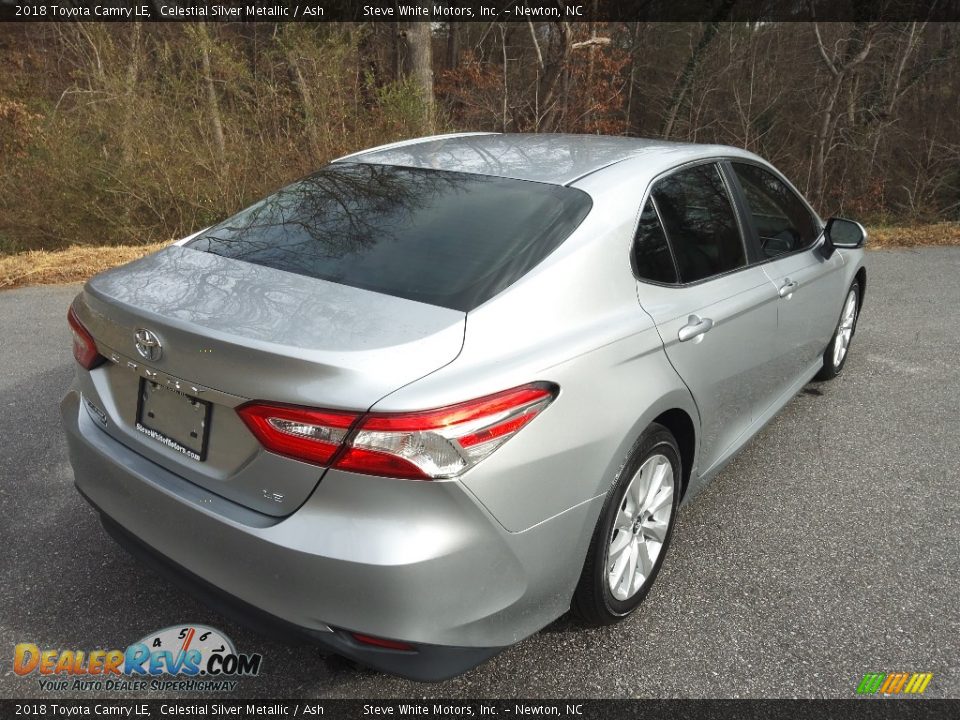 2018 Toyota Camry LE Celestial Silver Metallic / Ash Photo #8