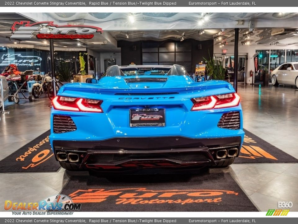 2022 Chevrolet Corvette Stingray Convertible Rapid Blue / Tension Blue/­Twilight Blue Dipped Photo #50