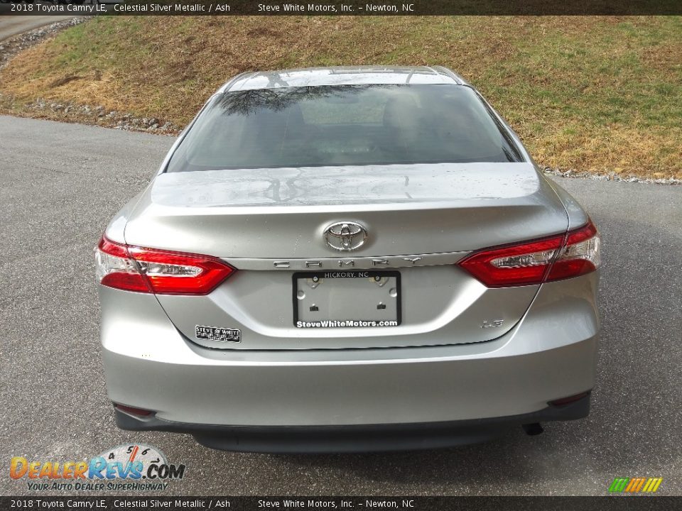 2018 Toyota Camry LE Celestial Silver Metallic / Ash Photo #9