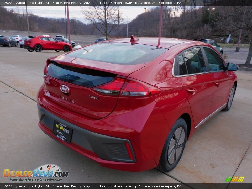 2022 Hyundai Ioniq Hybrid SE Scarlet Red Pearl / Gray Photo #2