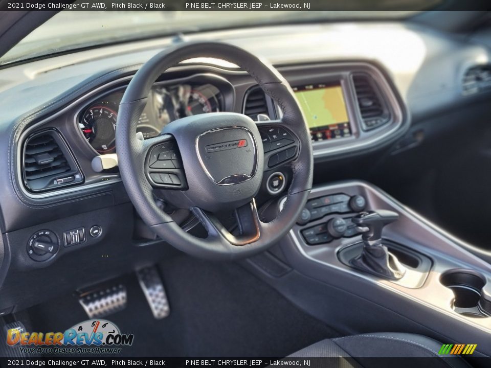 2021 Dodge Challenger GT AWD Pitch Black / Black Photo #6