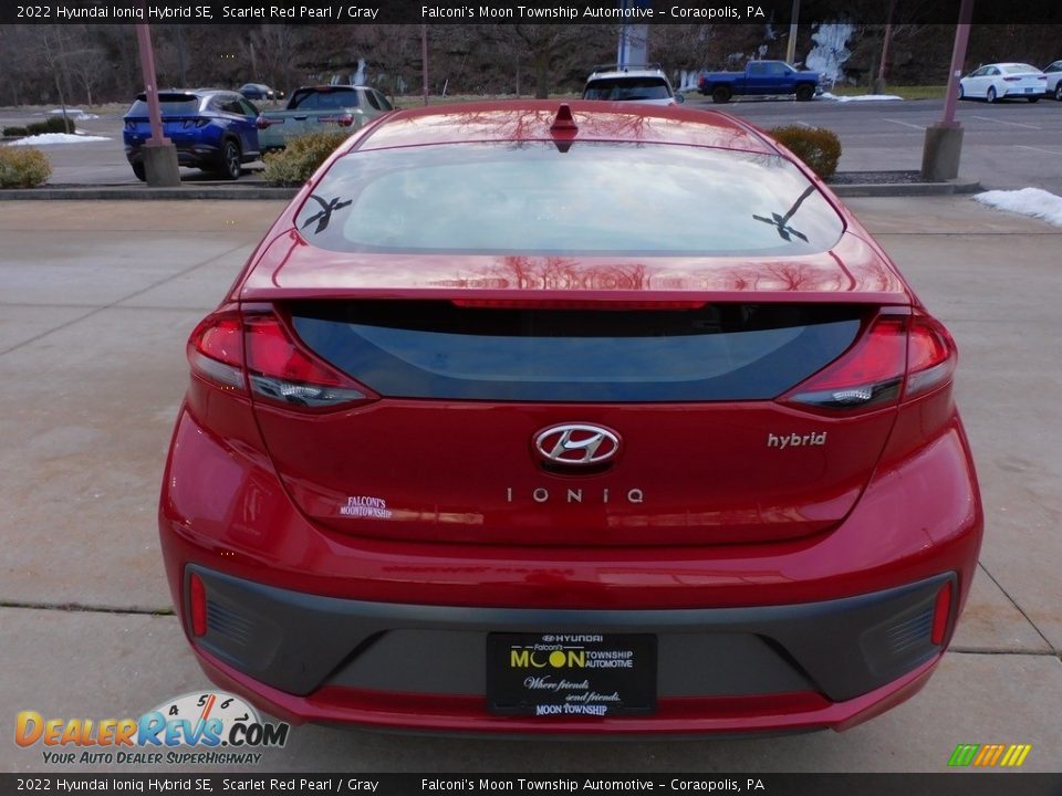 2022 Hyundai Ioniq Hybrid SE Scarlet Red Pearl / Gray Photo #3