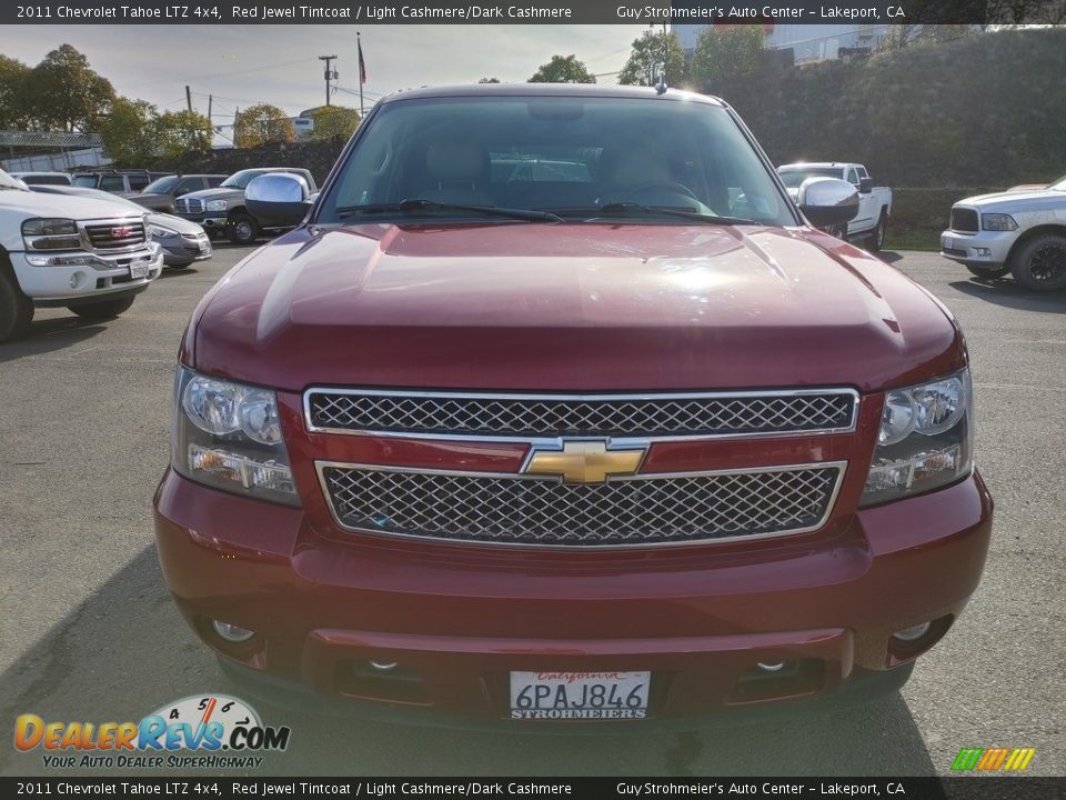 2011 Chevrolet Tahoe LTZ 4x4 Red Jewel Tintcoat / Light Cashmere/Dark Cashmere Photo #2