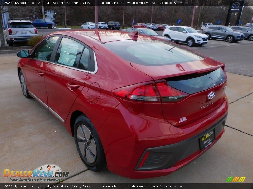 2022 Hyundai Ioniq Hybrid SE Scarlet Red Pearl / Gray Photo #5