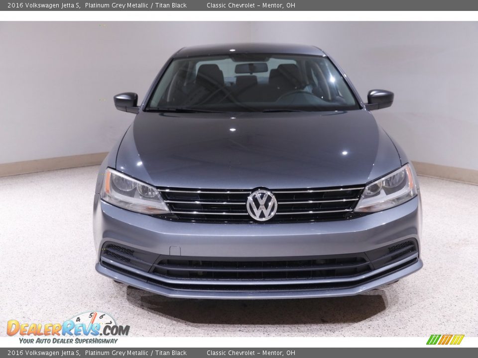 2016 Volkswagen Jetta S Platinum Grey Metallic / Titan Black Photo #2