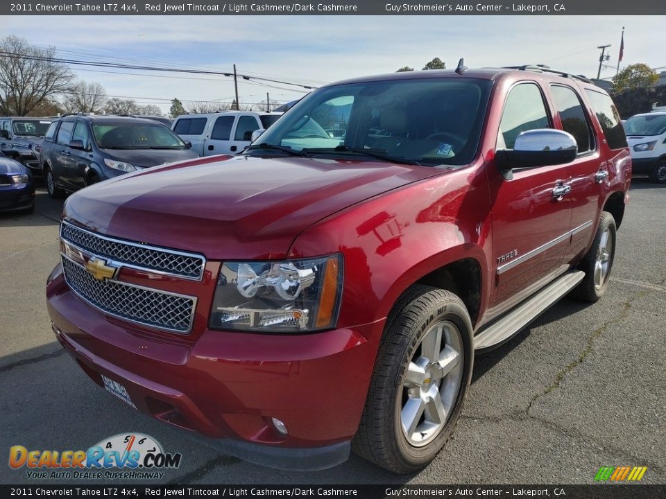 2011 Chevrolet Tahoe LTZ 4x4 Red Jewel Tintcoat / Light Cashmere/Dark Cashmere Photo #3