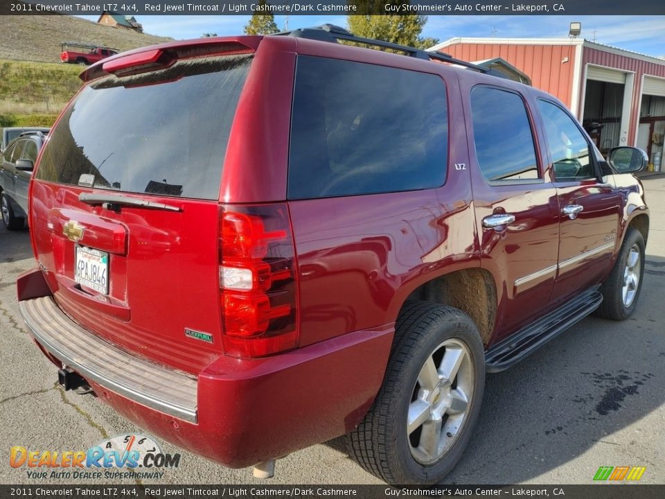 2011 Chevrolet Tahoe LTZ 4x4 Red Jewel Tintcoat / Light Cashmere/Dark Cashmere Photo #4