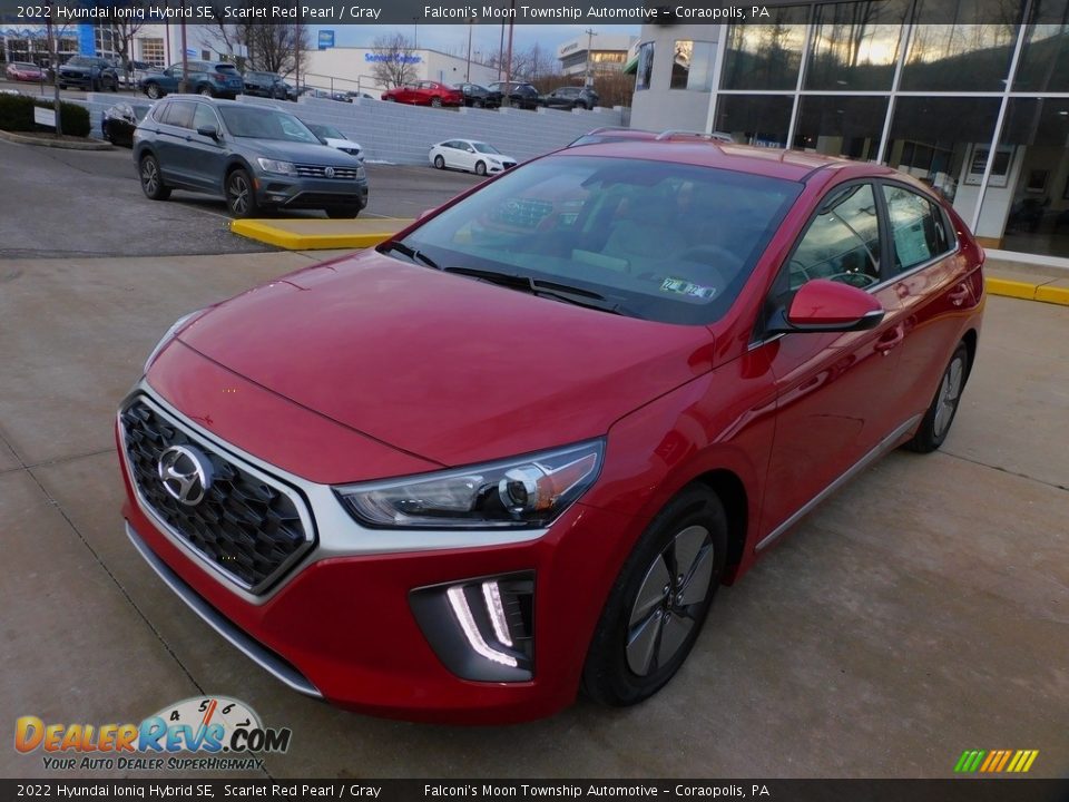 2022 Hyundai Ioniq Hybrid SE Scarlet Red Pearl / Gray Photo #7