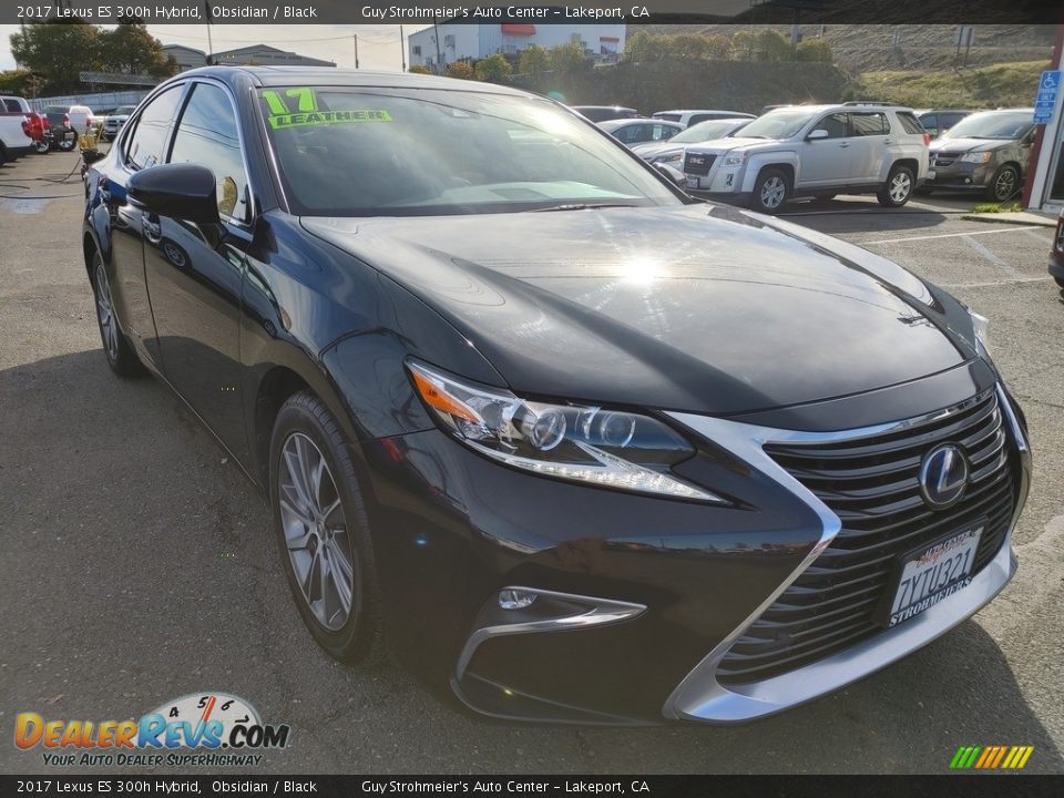 2017 Lexus ES 300h Hybrid Obsidian / Black Photo #1