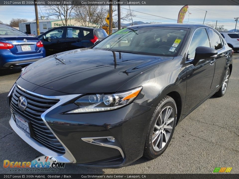 2017 Lexus ES 300h Hybrid Obsidian / Black Photo #3