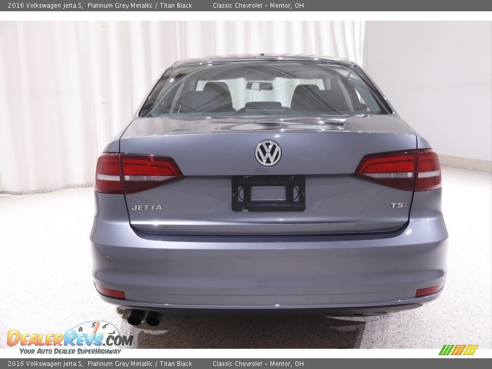 2016 Volkswagen Jetta S Platinum Grey Metallic / Titan Black Photo #15