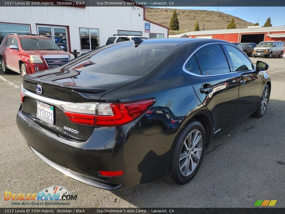 2017 Lexus ES 300h Hybrid Obsidian / Black Photo #8