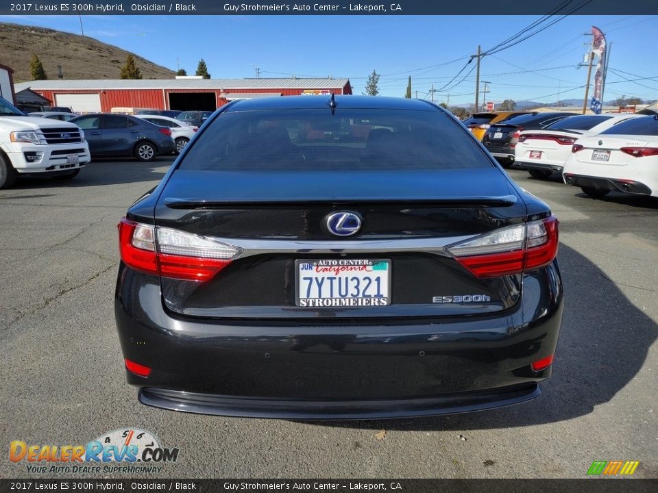 2017 Lexus ES 300h Hybrid Obsidian / Black Photo #9