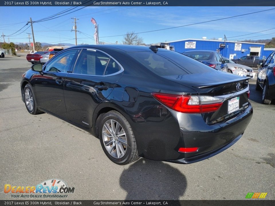 2017 Lexus ES 300h Hybrid Obsidian / Black Photo #10