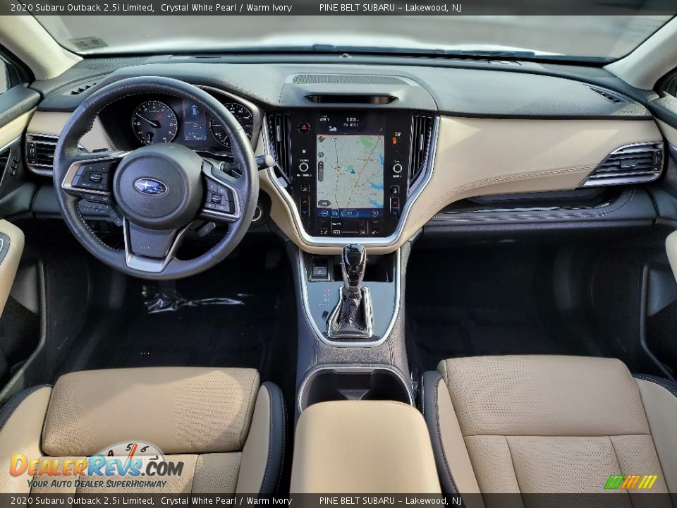 2020 Subaru Outback 2.5i Limited Crystal White Pearl / Warm Ivory Photo #6