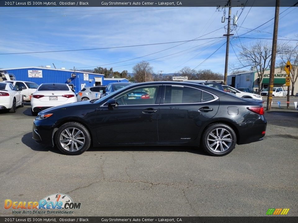 2017 Lexus ES 300h Hybrid Obsidian / Black Photo #11