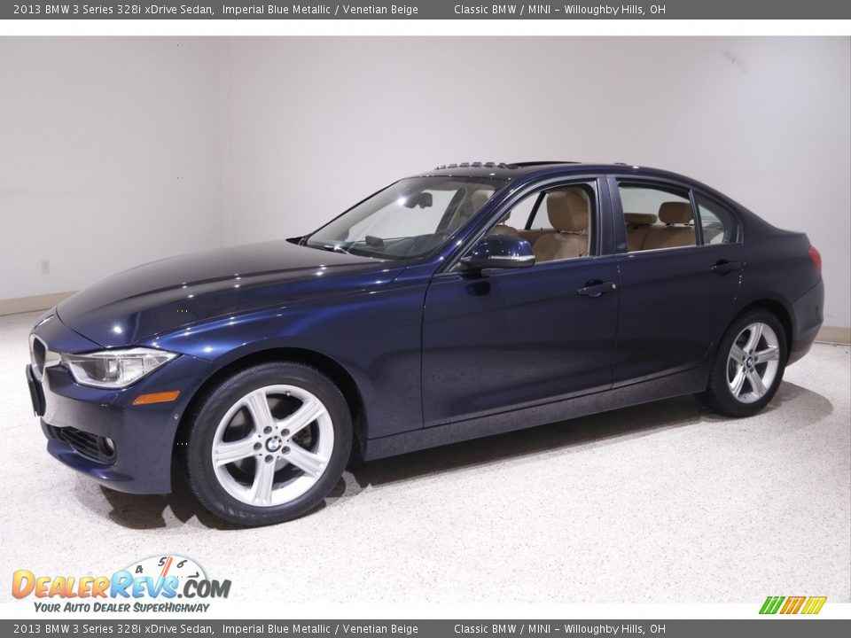 2013 BMW 3 Series 328i xDrive Sedan Imperial Blue Metallic / Venetian Beige Photo #3