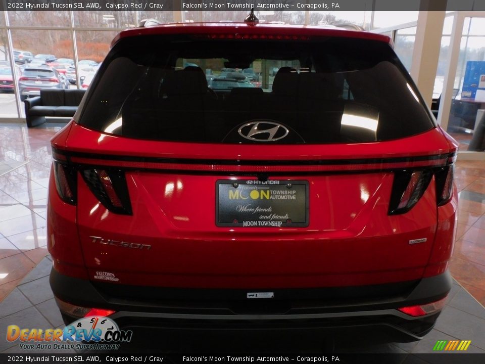 2022 Hyundai Tucson SEL AWD Calypso Red / Gray Photo #3