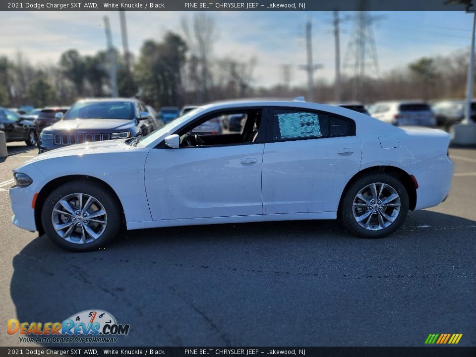 2021 Dodge Charger SXT AWD White Knuckle / Black Photo #3