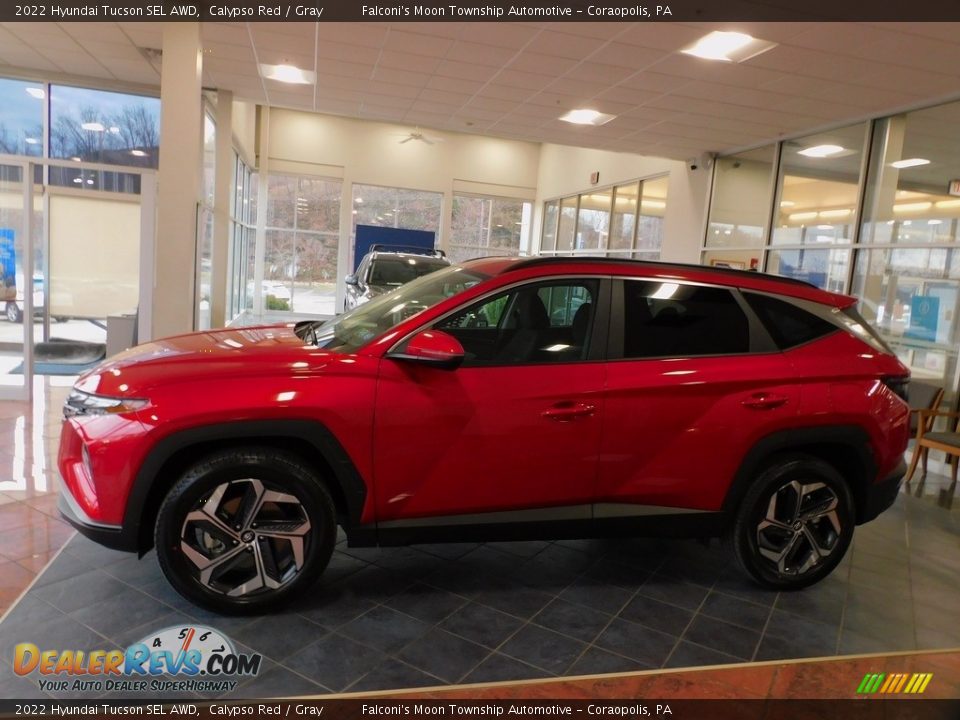 2022 Hyundai Tucson SEL AWD Calypso Red / Gray Photo #6