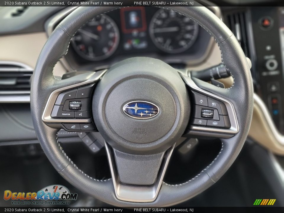 2020 Subaru Outback 2.5i Limited Crystal White Pearl / Warm Ivory Photo #12