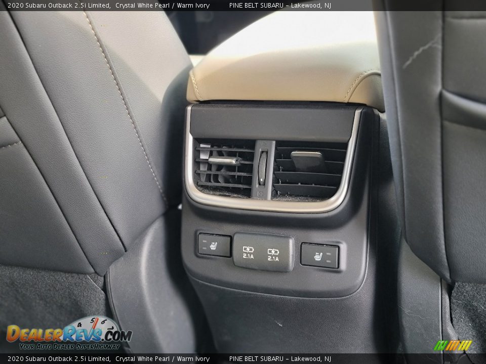 2020 Subaru Outback 2.5i Limited Crystal White Pearl / Warm Ivory Photo #13