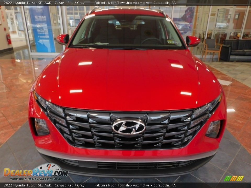 2022 Hyundai Tucson SEL AWD Calypso Red / Gray Photo #8