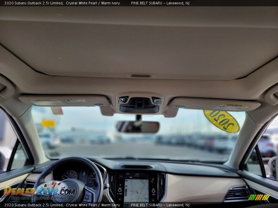 2020 Subaru Outback 2.5i Limited Crystal White Pearl / Warm Ivory Photo #15