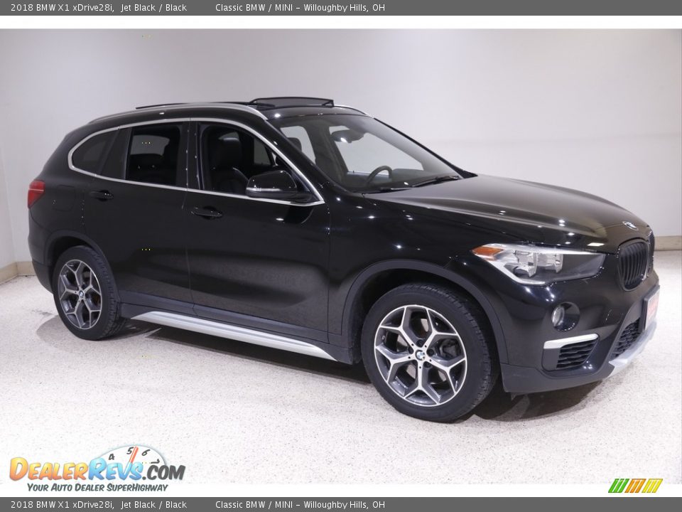 2018 BMW X1 xDrive28i Jet Black / Black Photo #1