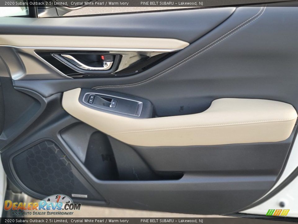 2020 Subaru Outback 2.5i Limited Crystal White Pearl / Warm Ivory Photo #25