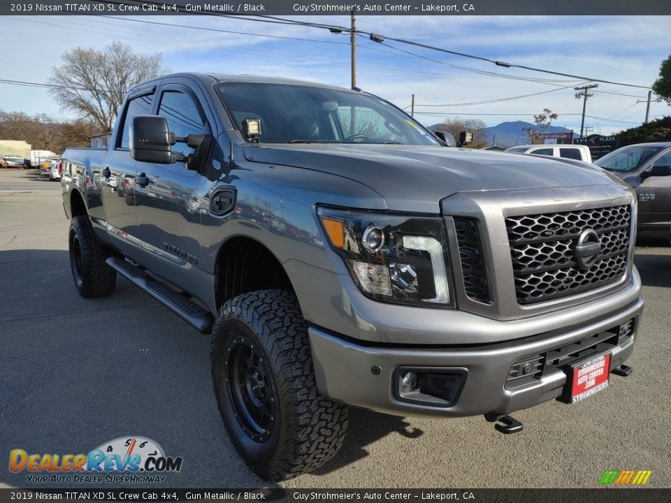 2019 Nissan TITAN XD SL Crew Cab 4x4 Gun Metallic / Black Photo #1