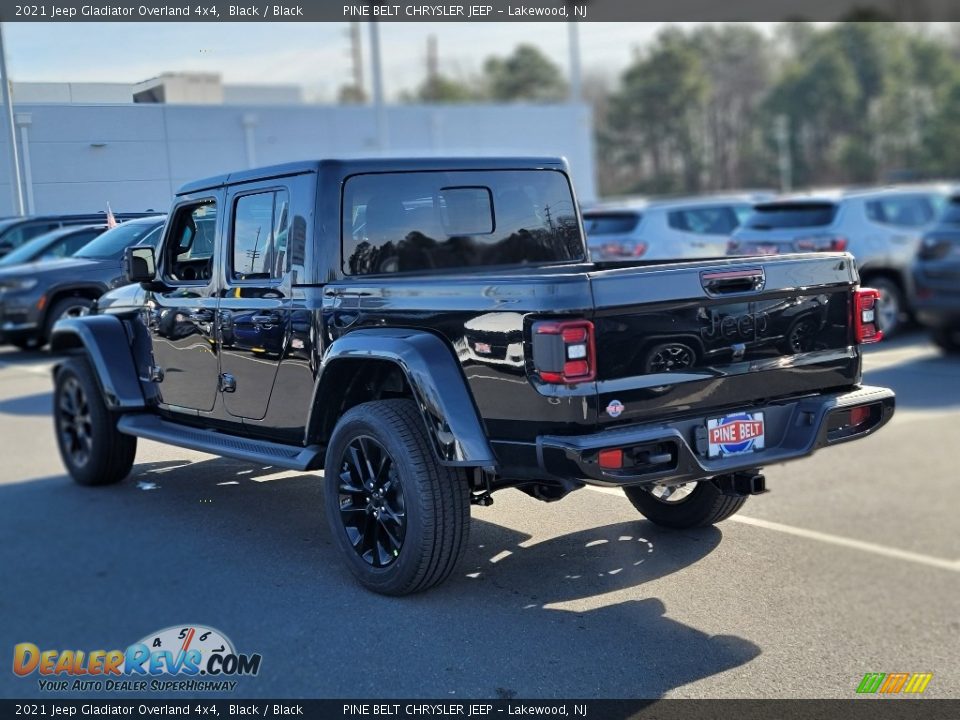 2021 Jeep Gladiator Overland 4x4 Black / Black Photo #4