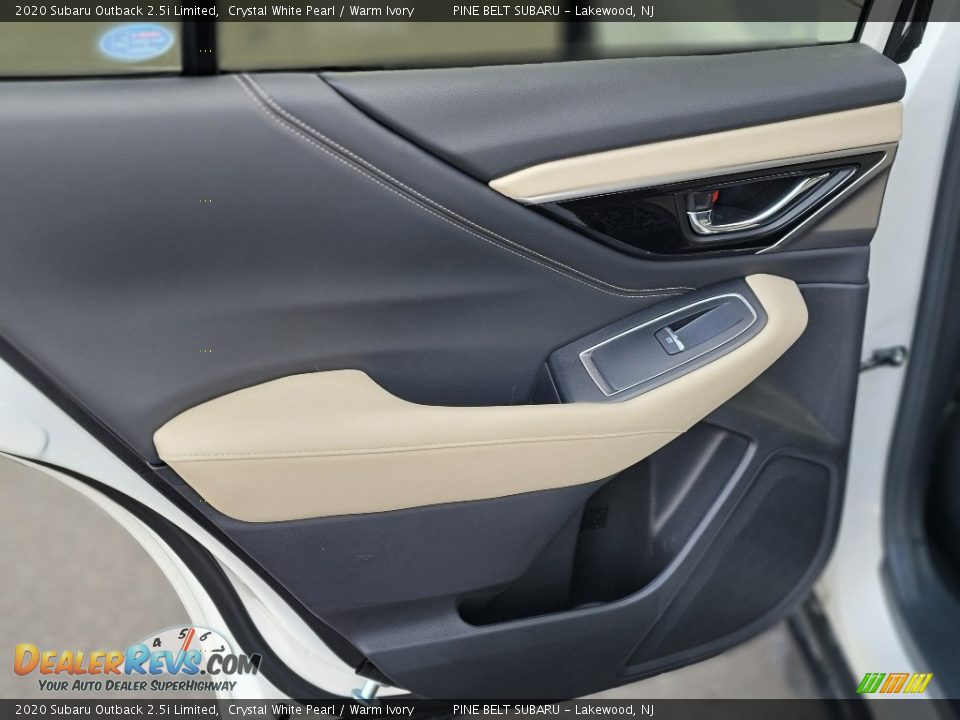 2020 Subaru Outback 2.5i Limited Crystal White Pearl / Warm Ivory Photo #35